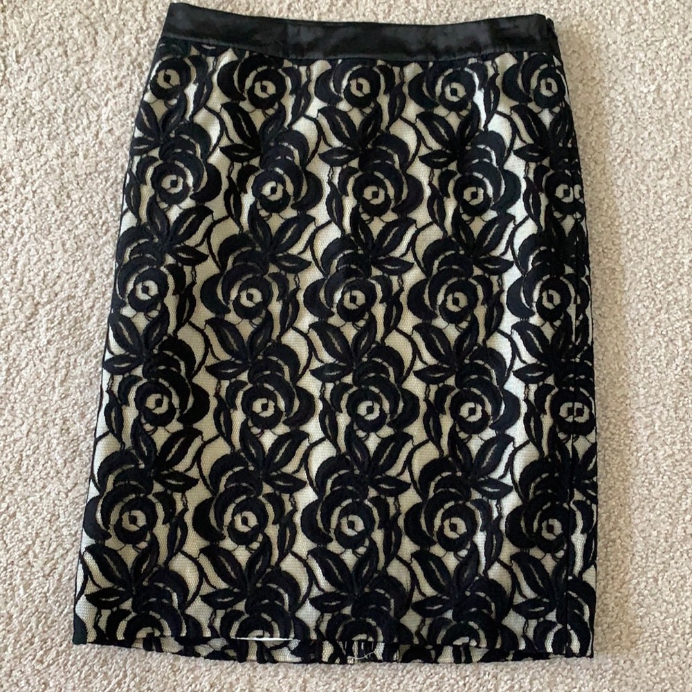 NWT absolutely beautiful lace skirt ann Taylor